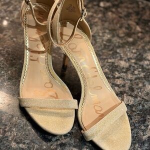 Sam Edelman Women's Beige Strappy Heels
